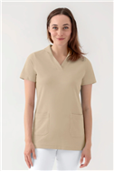 COMFY FLEX stretch oversteektuniek dames - sjaalkraag