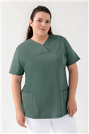 COMFY FLEX stretch oversteektuniek dames - hartvormige hals