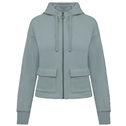 Ecologische sweatvest met capuchon French Terry NS409