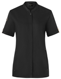 Short Sleeve Ladies Chefs Jacket Green Generation