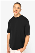 Ecologisch oversized verwassen heren-T-shirt NS326