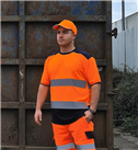 Tweekleurig veiligheids-T-shirt YHVJ400