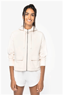 Ecologische sweatvest met capuchon French Terry NS409