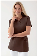COMFY FLEX stretch oversteektuniek dames - hartvormige hals