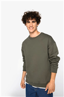 Ecologische oversized uniseks sweater met ronde hals NS440
