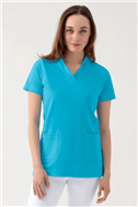COMFY FLEX stretch oversteektuniek dames - sjaalkraag