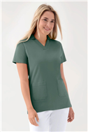 COMFY FLEX stretch oversteektuniek dames - sjaalkraag