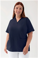 COMFY FLEX stretch oversteektuniek dames - sjaalkraag