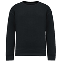 Ecologische cropped kindersweater met ronde hals NS437