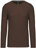 Kariban Heren T-shirt 
<br />Ronde hals lange mouwen