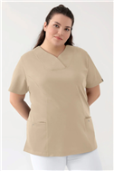 COMFY FLEX stretch oversteektuniek dames - hartvormige hals