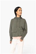 Ecologische sweatvest met capuchon French Terry NS409