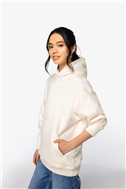Ecologische uniseks oversized sweater met capuchon NS441