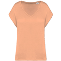 Ecologisch baggy dames-T-shirt V-hals NS312