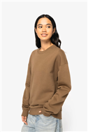 Ecologische oversized uniseks sweater met ronde hals NS407