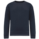 Ecologische cropped kindersweater met ronde hals NS437