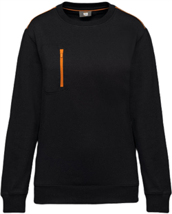 Unisex sweater met borstzakje