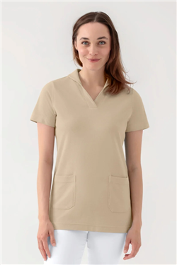 COMFY FLEX stretch oversteektuniek dames - sjaalkraag