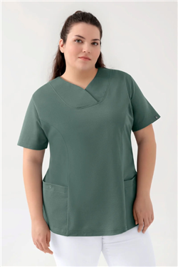 COMFY FLEX stretch oversteektuniek dames - hartvormige hals