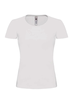 T-shirt - dames - wit
<br />Exact #E190