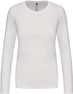 Kariban Dames T-shirt 
<br />Ronde hals lange mouwen