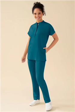 KAERE dames oversteektuniek - opstaande kraag