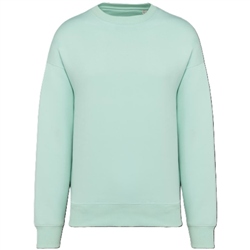 Ecologische oversized uniseks sweater met ronde hals NS407