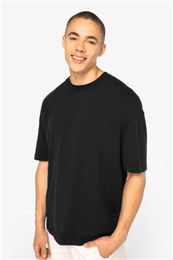 Ecologisch oversized verwassen heren-T-shirt NS326