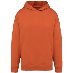 Ecologische uniseks oversized sweater met capuchon NS408