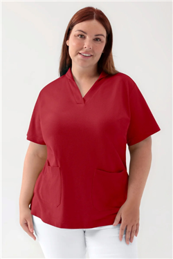 COMFY FLEX stretch oversteektuniek dames - sjaalkraag