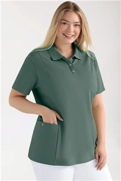 COMFY FLEX Stretch oversteektuniek dames - polokraag