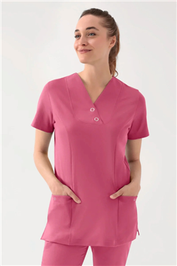 COMFY FLEX stretch oversteektuniek dames - met drukknopen