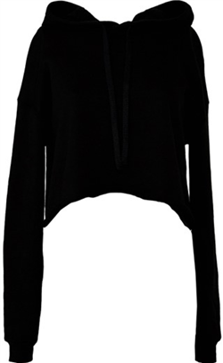 Cropped Fleece Hoody Dames