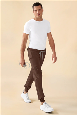 KAERE broek heren - zoom met elastische boord en beenzak