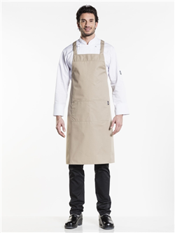 Bib Apron Cross White/Black/Antra/Sand