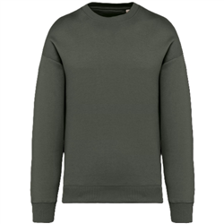 Ecologische oversized uniseks sweater met ronde hals NS407