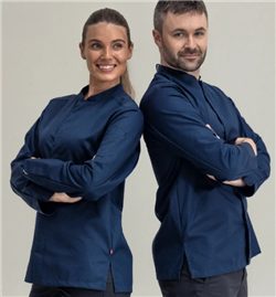 1099 Koksbuis lange mouw smart uniseks - Groen/Blauw