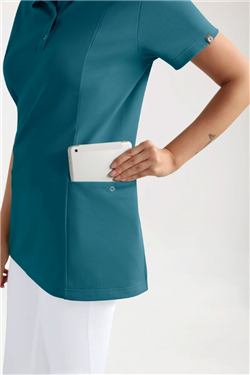 COMFY FLEX Stretch oversteektuniek dames - polokraag