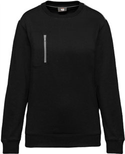 Unisex sweater met borstzakje