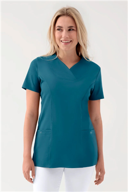 COMFY FLEX stretch oversteektuniek dames - hartvormige hals