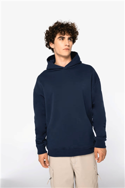 Ecologische uniseks oversized sweater met capuchon NS441