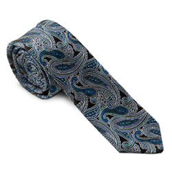 Stropdas "Slimline" 6cm 
<br />Greiff 6918 9500 - motiefjes