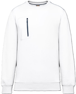 Unisex sweater met borstzakje