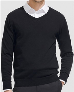 Men V-Neck Sweater Galaxy