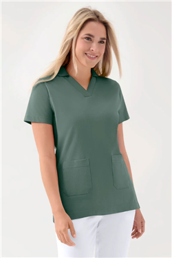 COMFY FLEX stretch oversteektuniek dames - sjaalkraag
