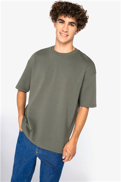 Ecologisch oversized uniseks T-shirt French Terry NS308