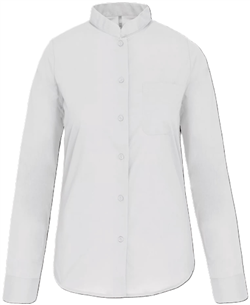 Damesblouse K514
<br />met "Mao" kraag