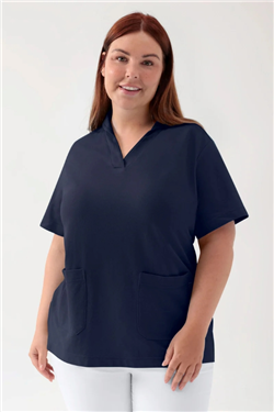 COMFY FLEX stretch oversteektuniek dames - sjaalkraag