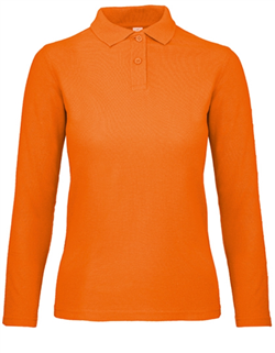 Ladies Polo Longsleeve ID.001 B&C