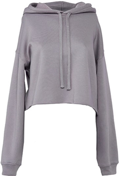 Cropped Fleece Hoody Dames